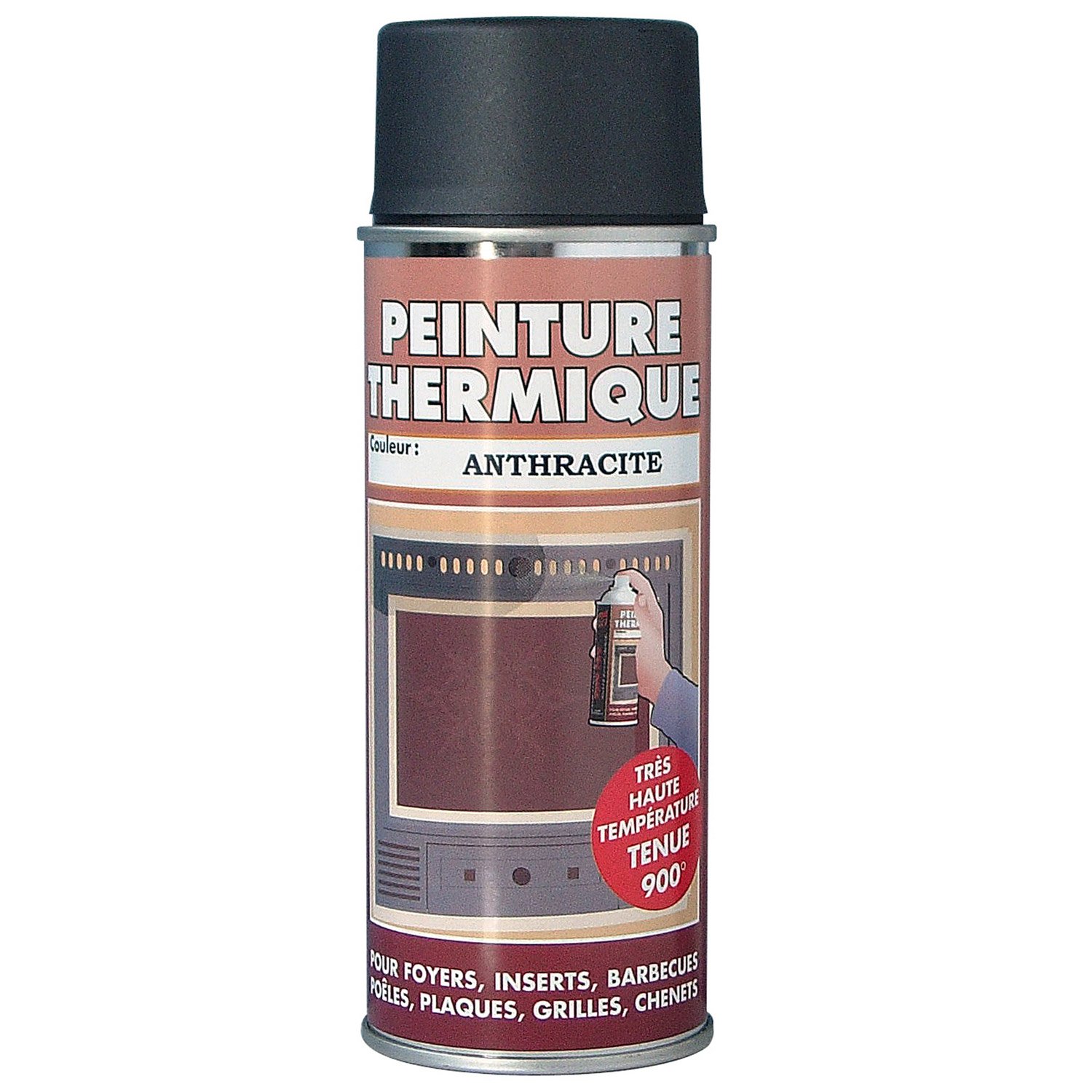 peinture thermique anthracite pyrofeu aerosol de 400 ml
